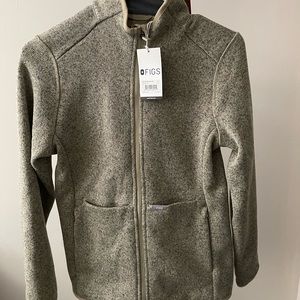 Figs Onshift knit sweater Light Oak